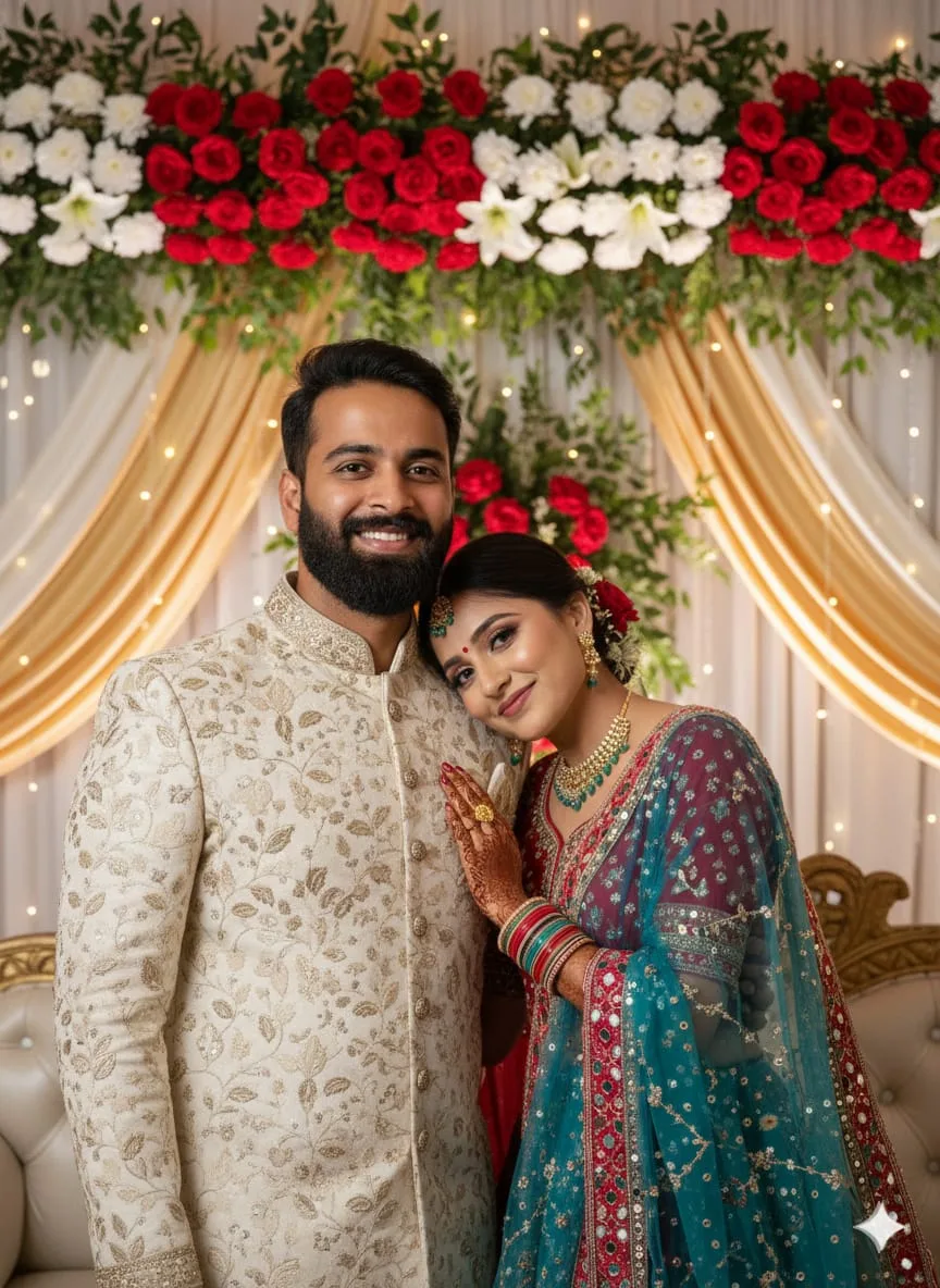 A photorealistic, HD quality, candid-style photograph of a young couple posing.  — Google Gemini AI Prompt