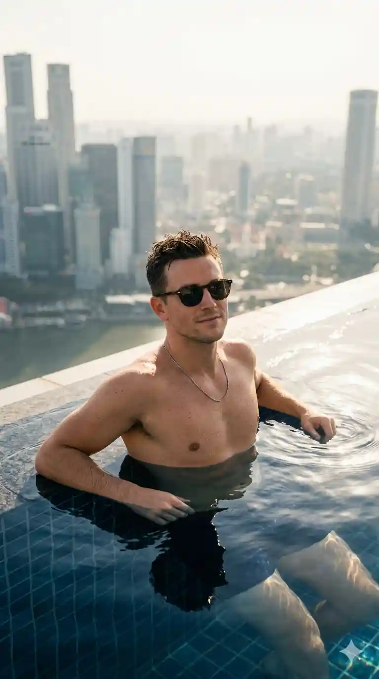 Cinematic lifestyle photography using the man pictured as a model,a
trendy and inspiring photo of
