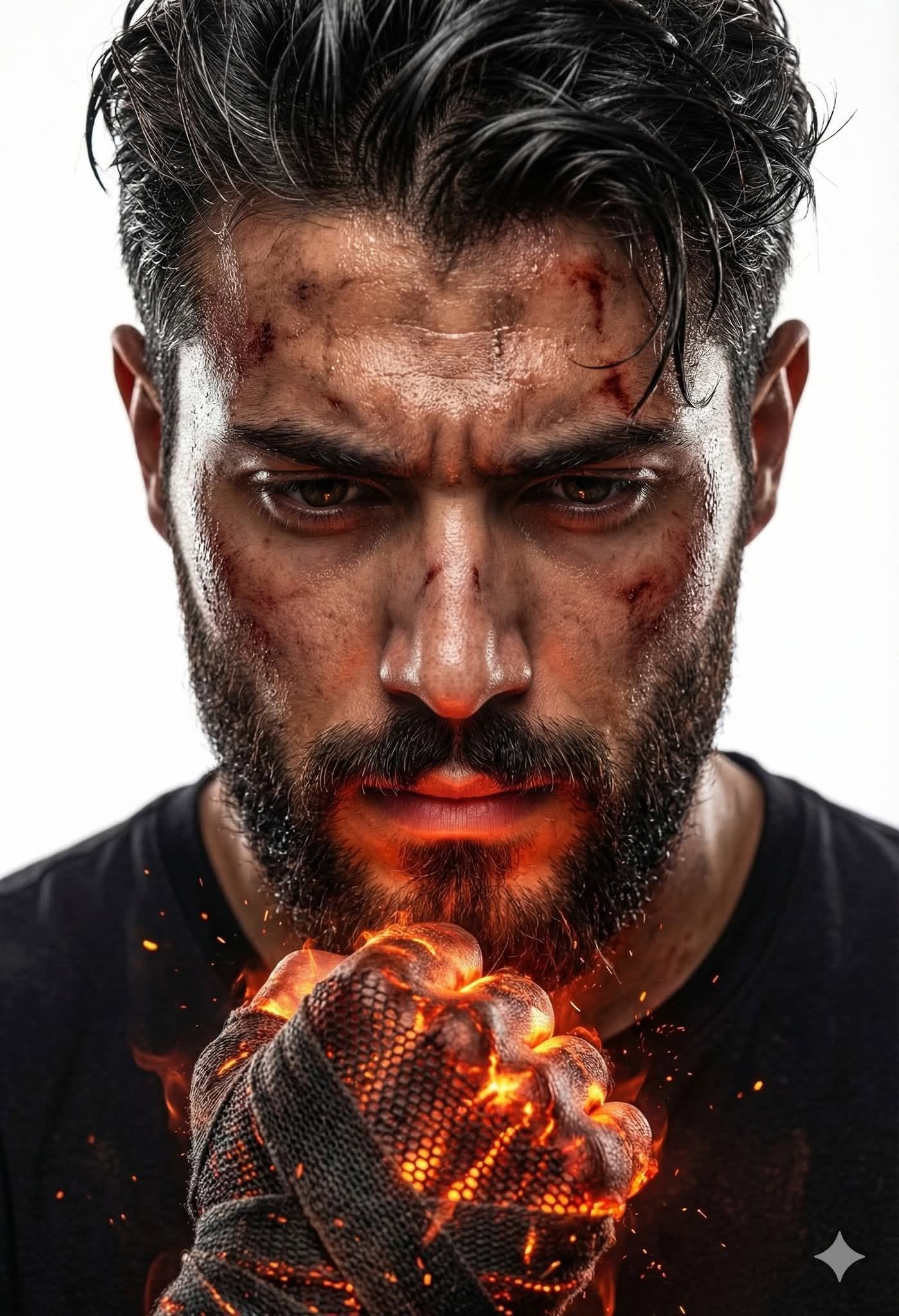 A hyper-realistic, 8k, cinematic portrait, captured with a wide-angle lens in a  — DALL-E AI Image Prompt