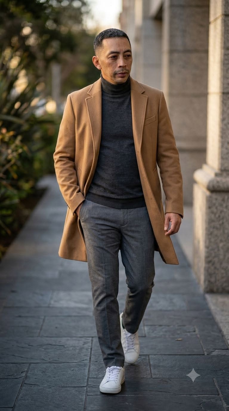 Cinematic fashion editorial photography, a stylish young handsome man of Middle  — Google Gemini AI Image Prompt