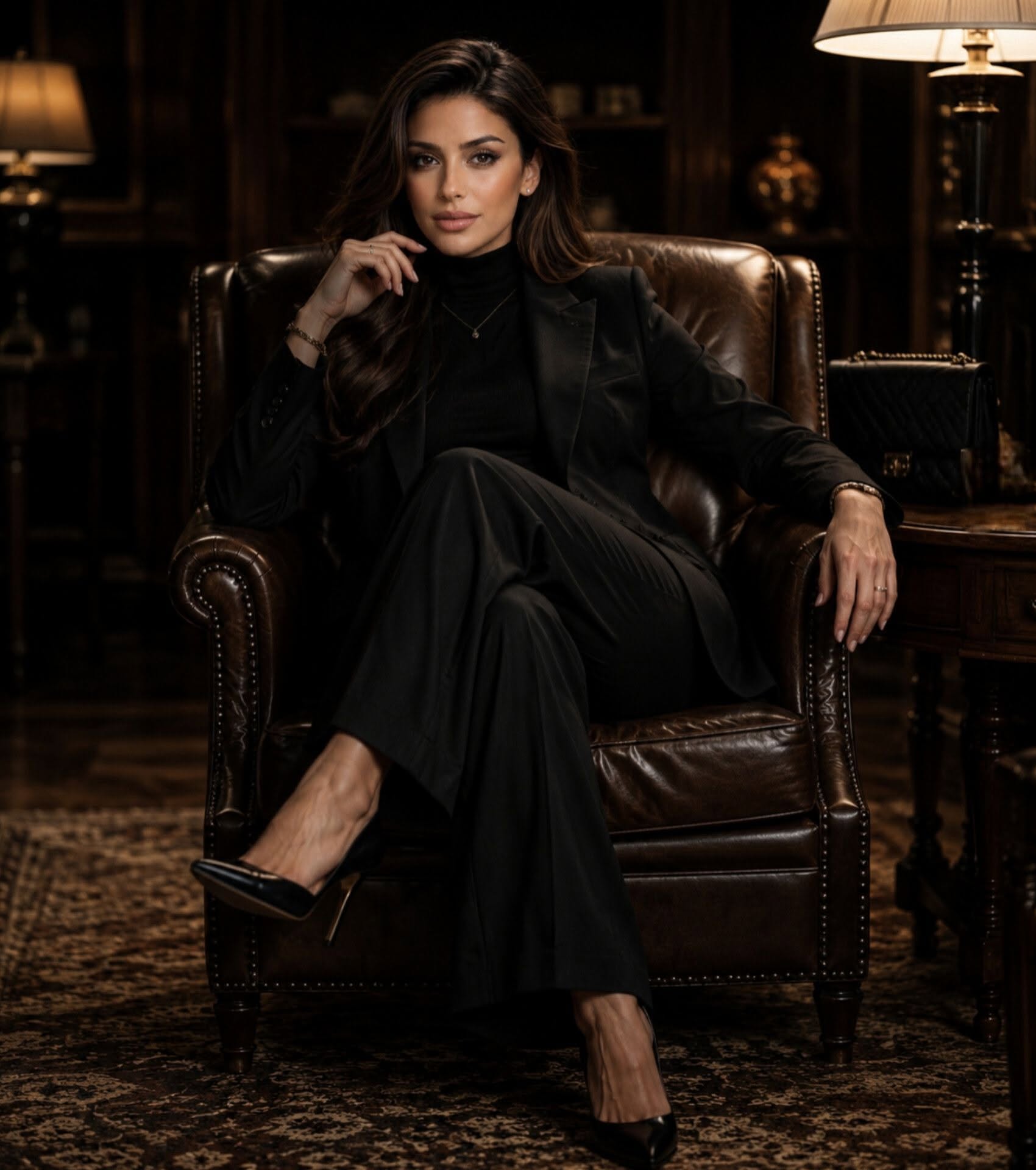 Ultra-realistic cinematic fashion portrait, luxury editorial style, based on ref — DALL-E AI Prompt