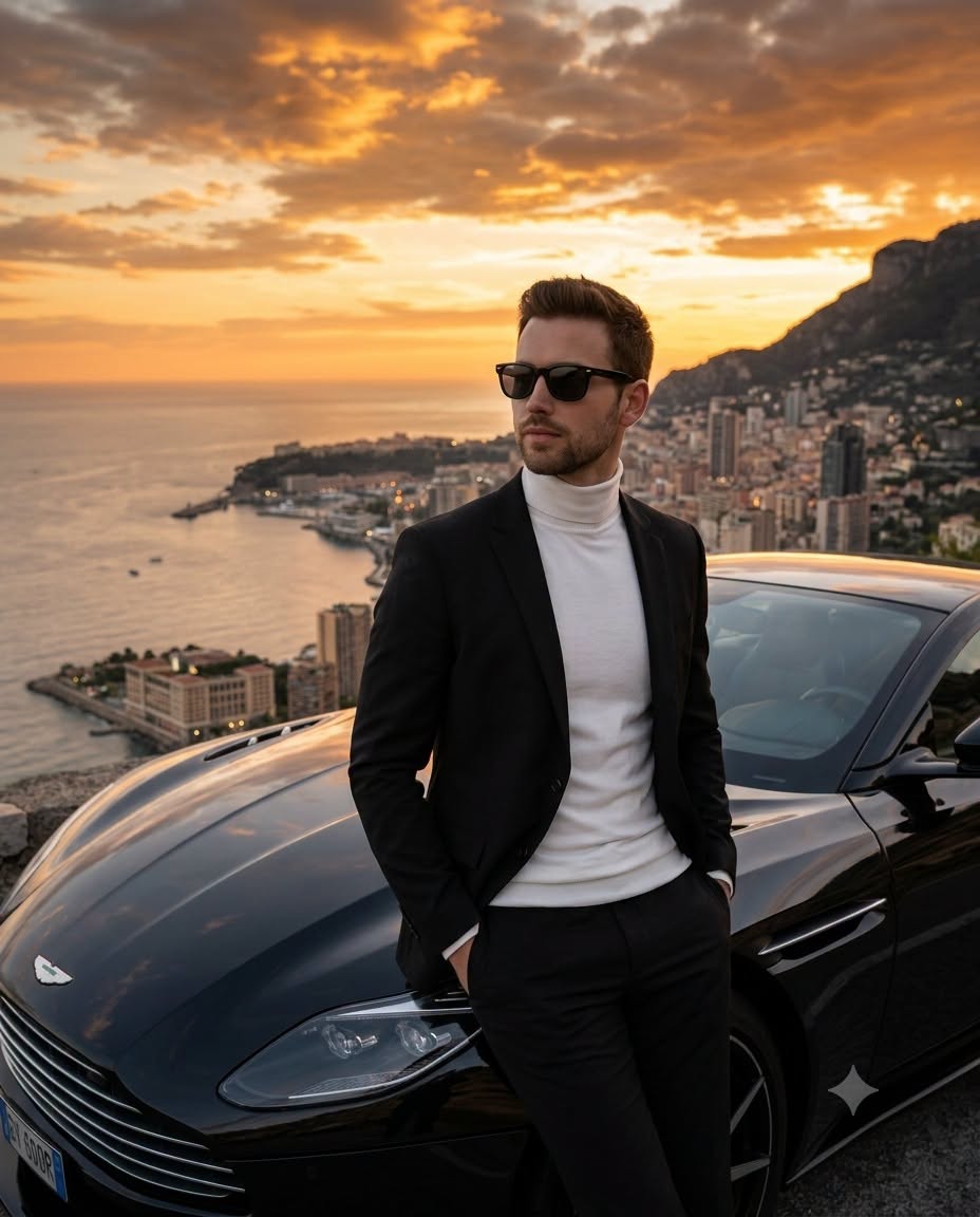 A high-resolution, professional lifestyle and automotive photograph capturing an — Google Gemini AI Prompt