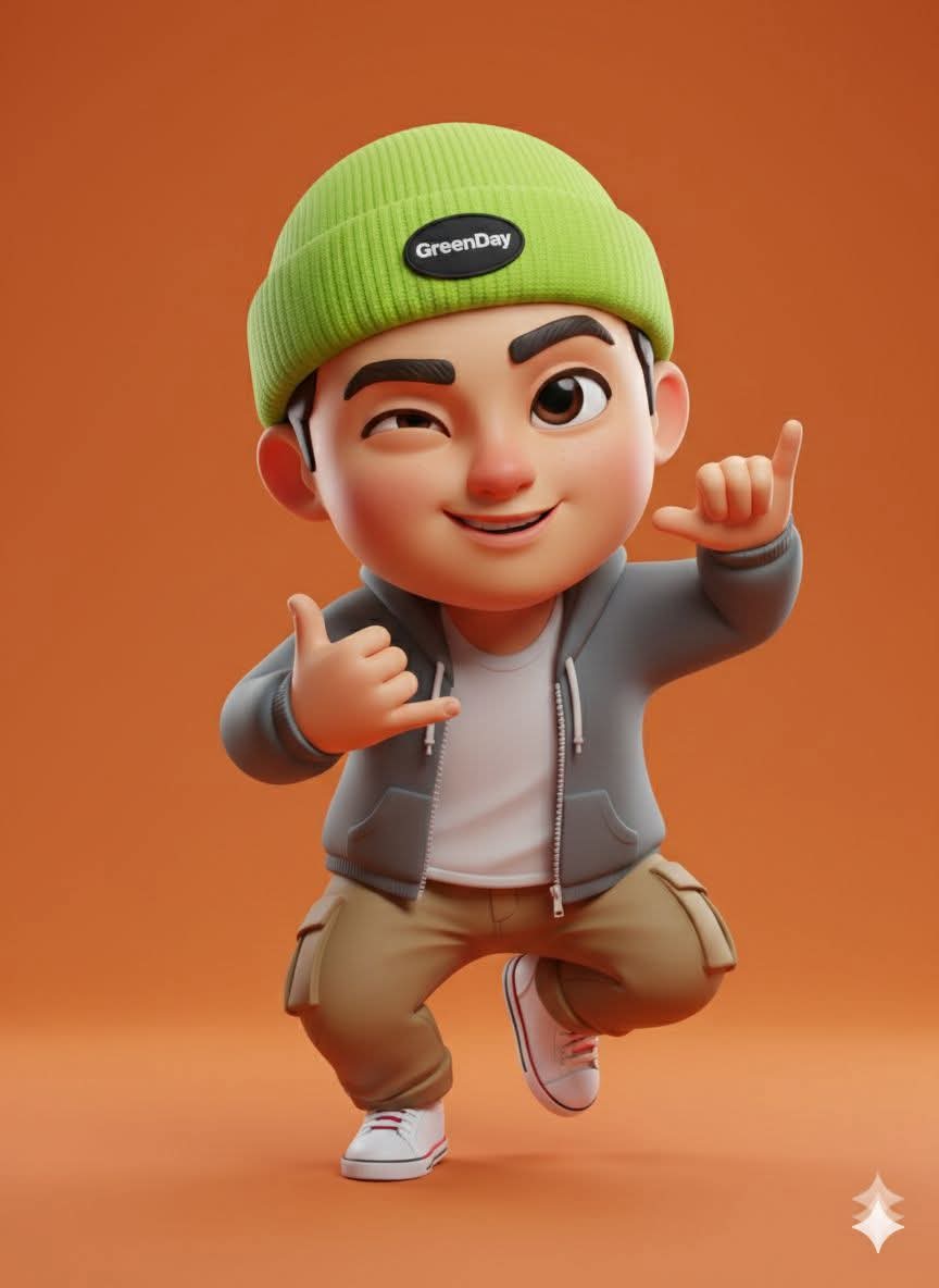 A high-quality 3D stylized 3D character render of me with exact same facial and  — Google Gemini AI Prompt