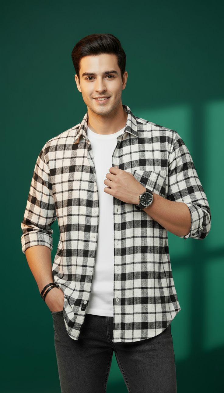 Create an ultra-realistic premium men's fashion portrait featuring a handsome yo — DALL-E AI Prompt