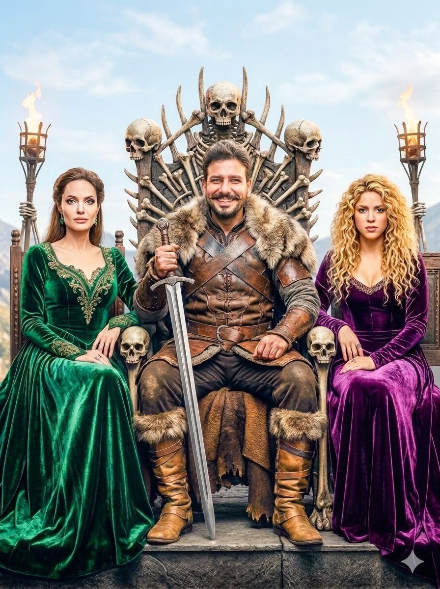 A 3D HD hyper-realistic cinematic masterpiece depicting a powerful fantasy king  — Google Gemini AI Image Prompt
