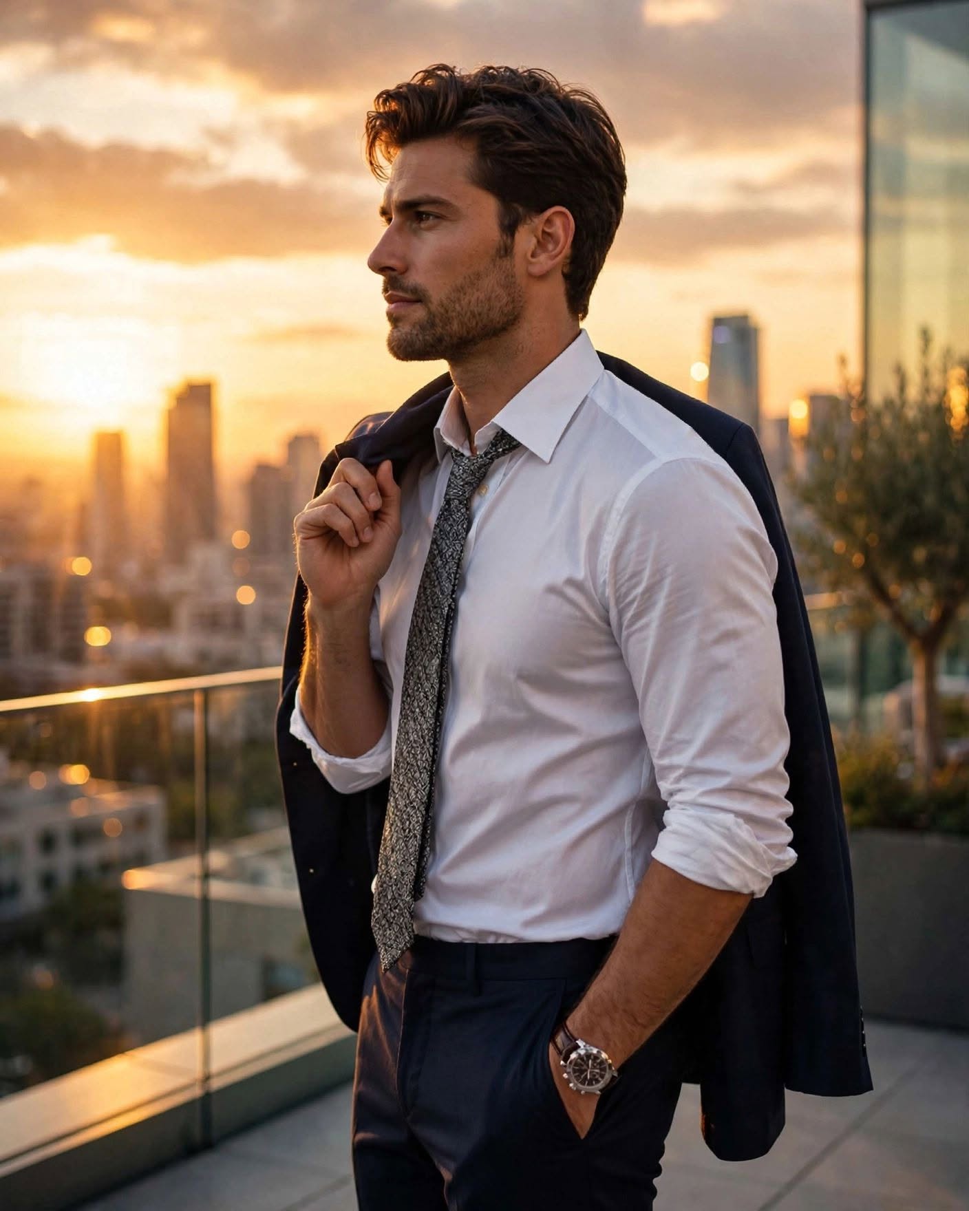 Ultra-realistic luxury masculine lifestyle portrait, premium fashion editorial p — Google Gemini AI Image Prompt