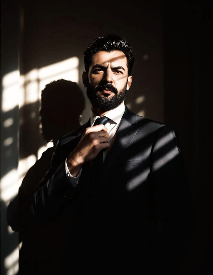 Upload your own portrait photo and transform it into an elite cinematic CEO port — DALL-E AI Image Prompt