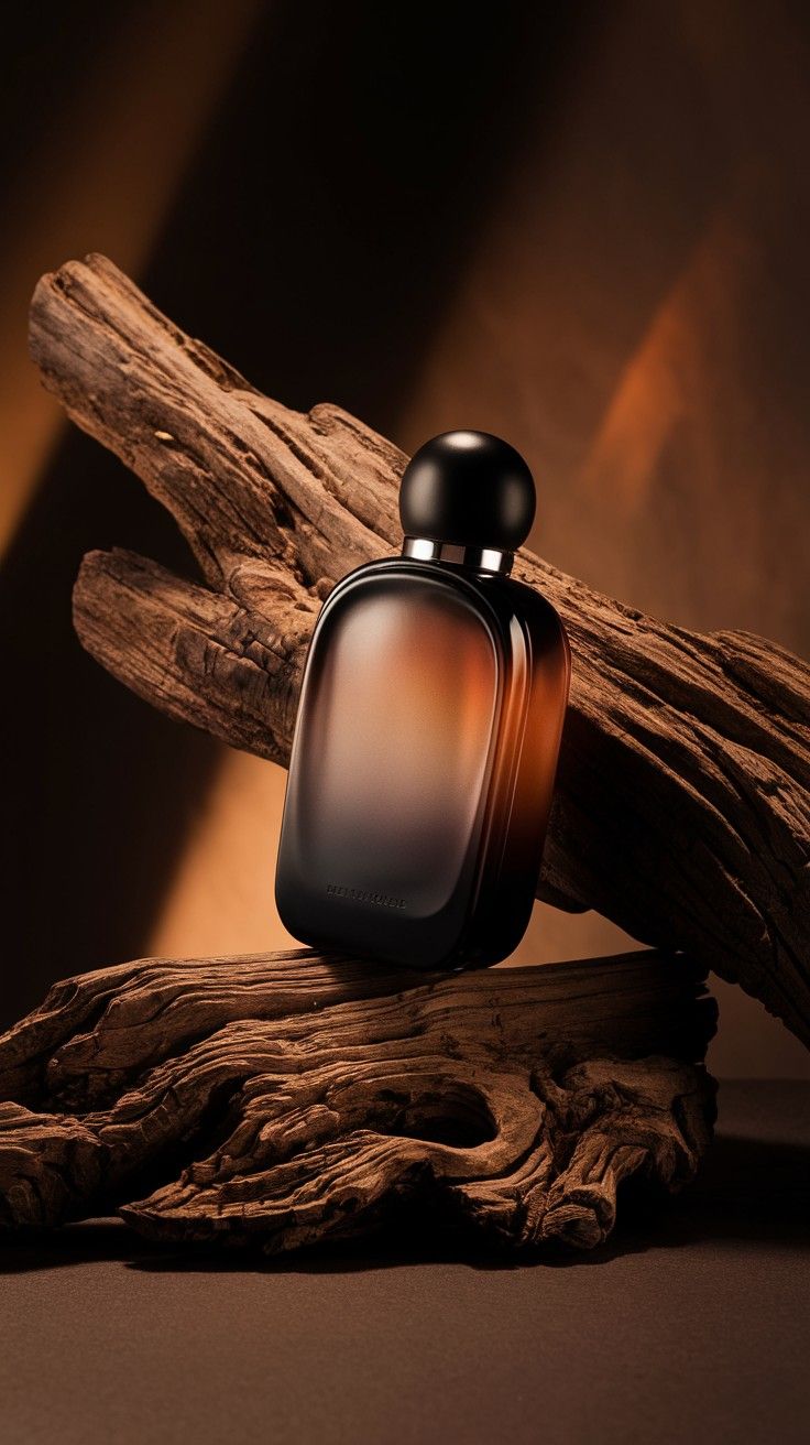 Create an ultra-premium luxury perfume product advertisement featuring a minimal — DALL-E AI Image Prompt