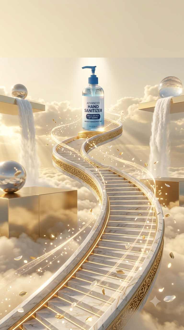 Create an ultra-premium surreal advertising campaign featuring [UPLOAD PRODUCT I — Ideogram AI Image Prompt