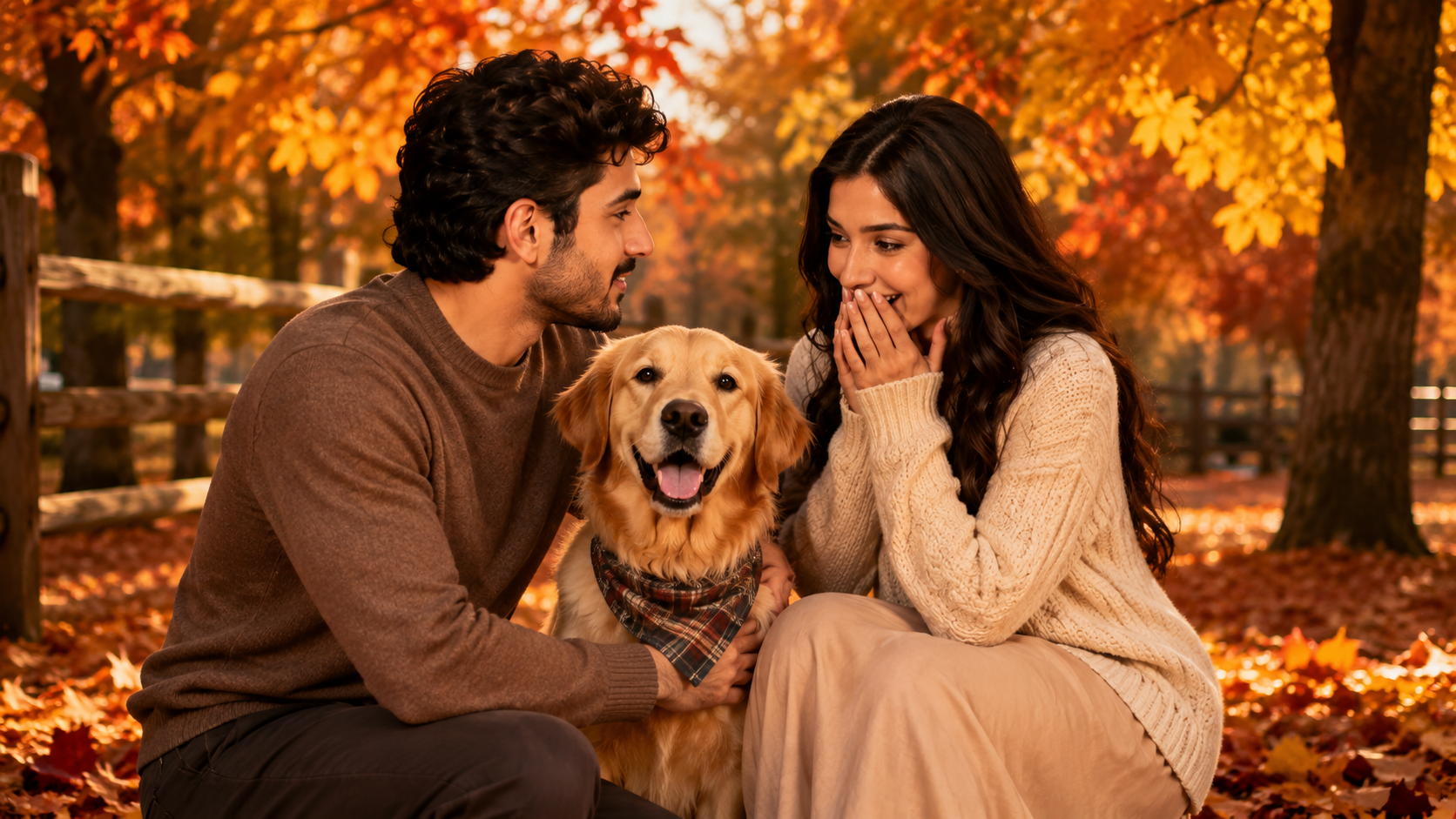 Generate an elegant autumn family portrait using [UPLOAD FAMILY PHOTO(S)]. Prese — Ideogram AI Image Prompt