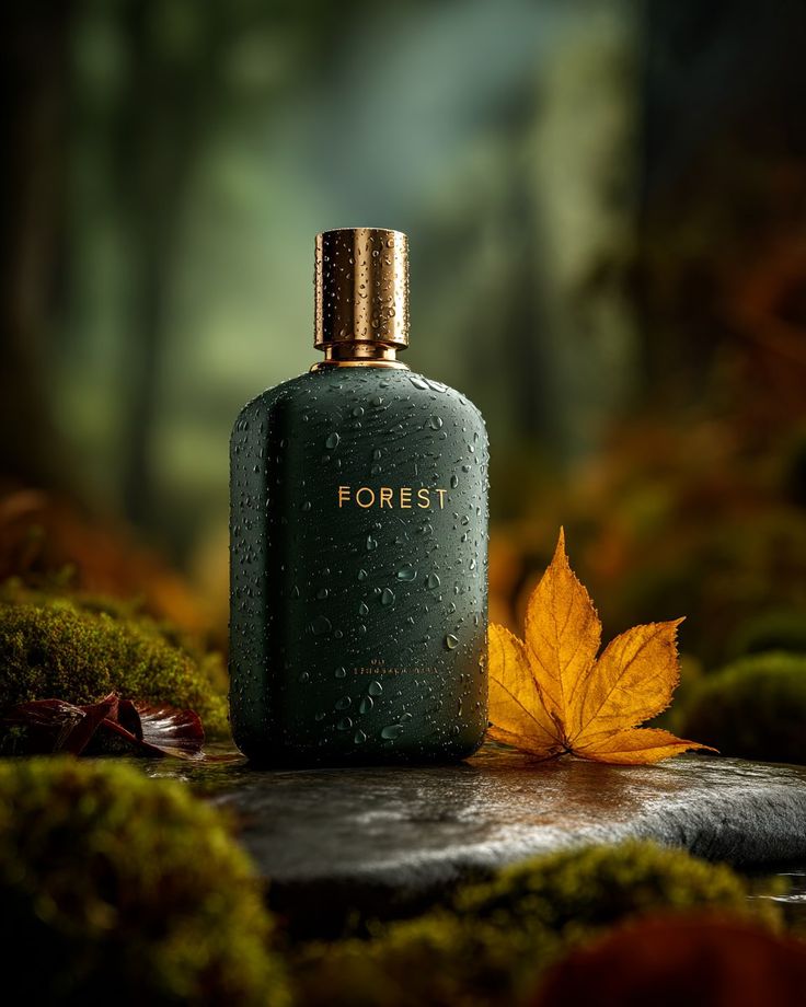 Create an ultra-premium luxury fragrance advertisement featuring a minimalist ma — DALL-E AI Prompt