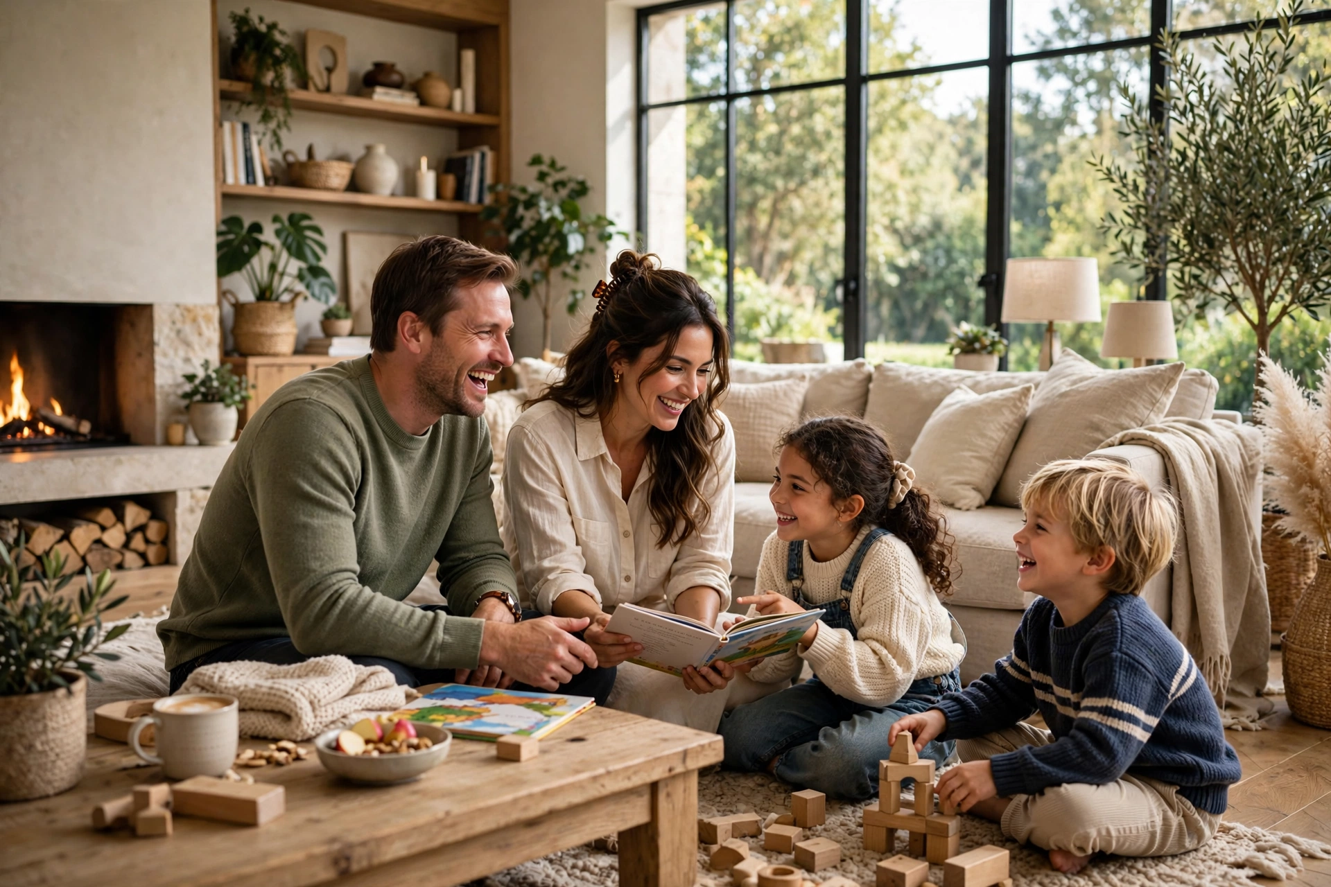 Generate a warm lifestyle family portrait using [UPLOAD FAMILY PHOTO(S)] while p — Meta AI AI Image Prompt