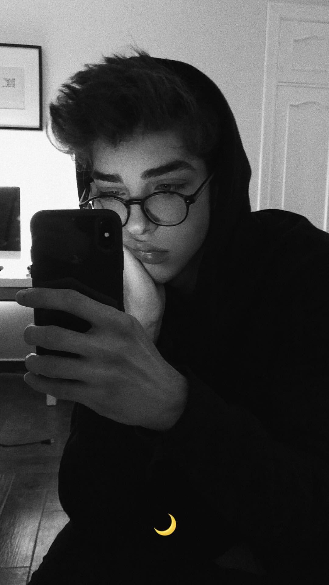 Create a highly photorealistic vertical black-and-white smartphone portrait base — DALL-E AI Prompt