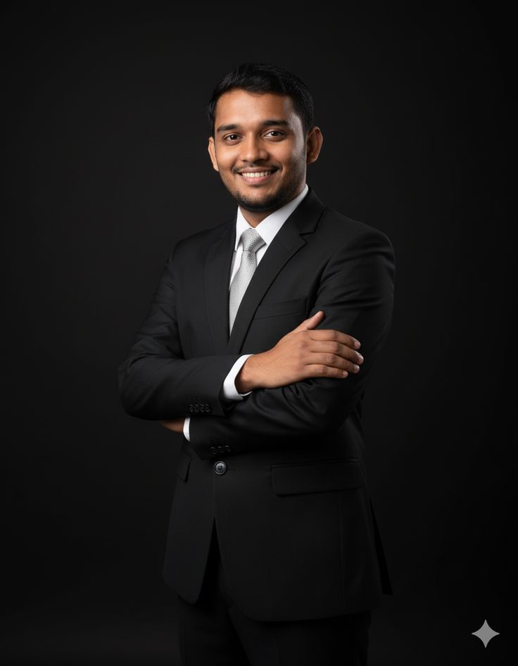 Create a highly realistic, premium professional corporate portrait of a young ad — Google Gemini AI Image Prompt