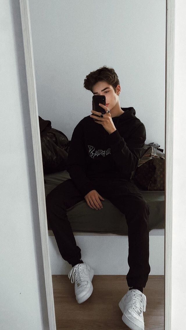 Create a highly photorealistic vertical full-body mirror selfie of a young adult — DALL-E AI Prompt