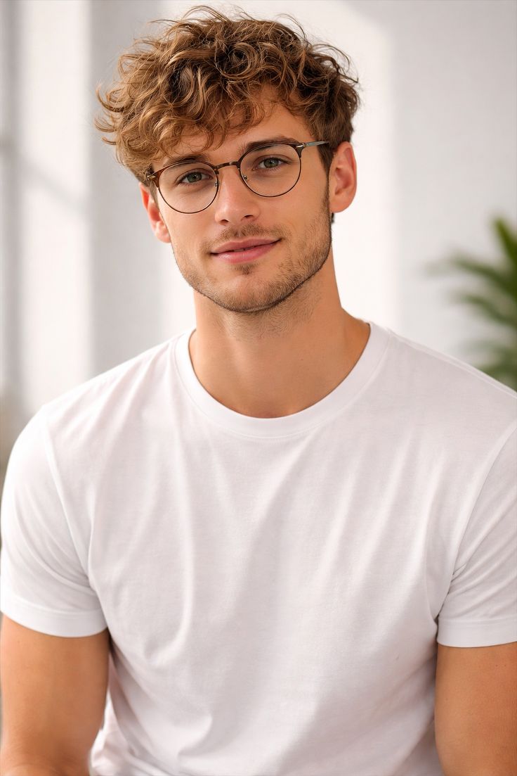 Create a highly photorealistic modern lifestyle portrait of a young adult man wi — DALL-E AI Image Prompt