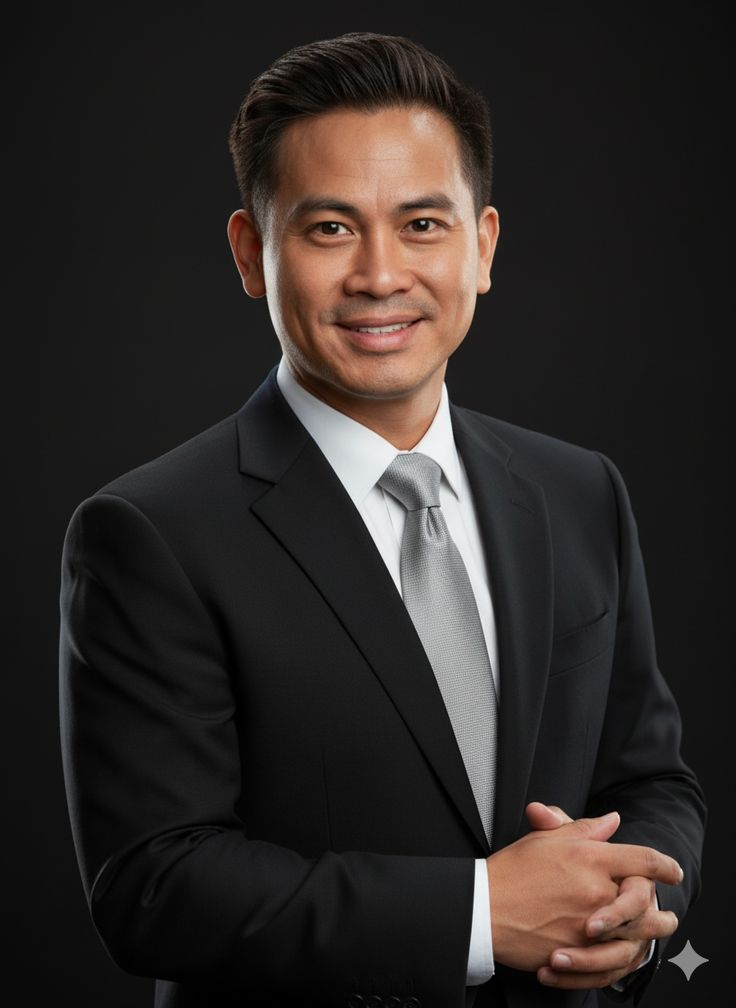Create a highly photorealistic premium executive corporate portrait of a confide — Google Gemini AI Image Prompt