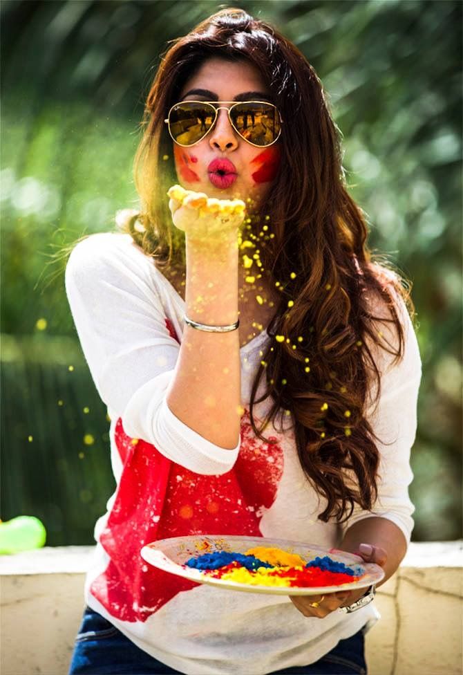 Create a highly realistic professional Holi festival portrait using the uploaded — DALL-E AI Image Prompt
