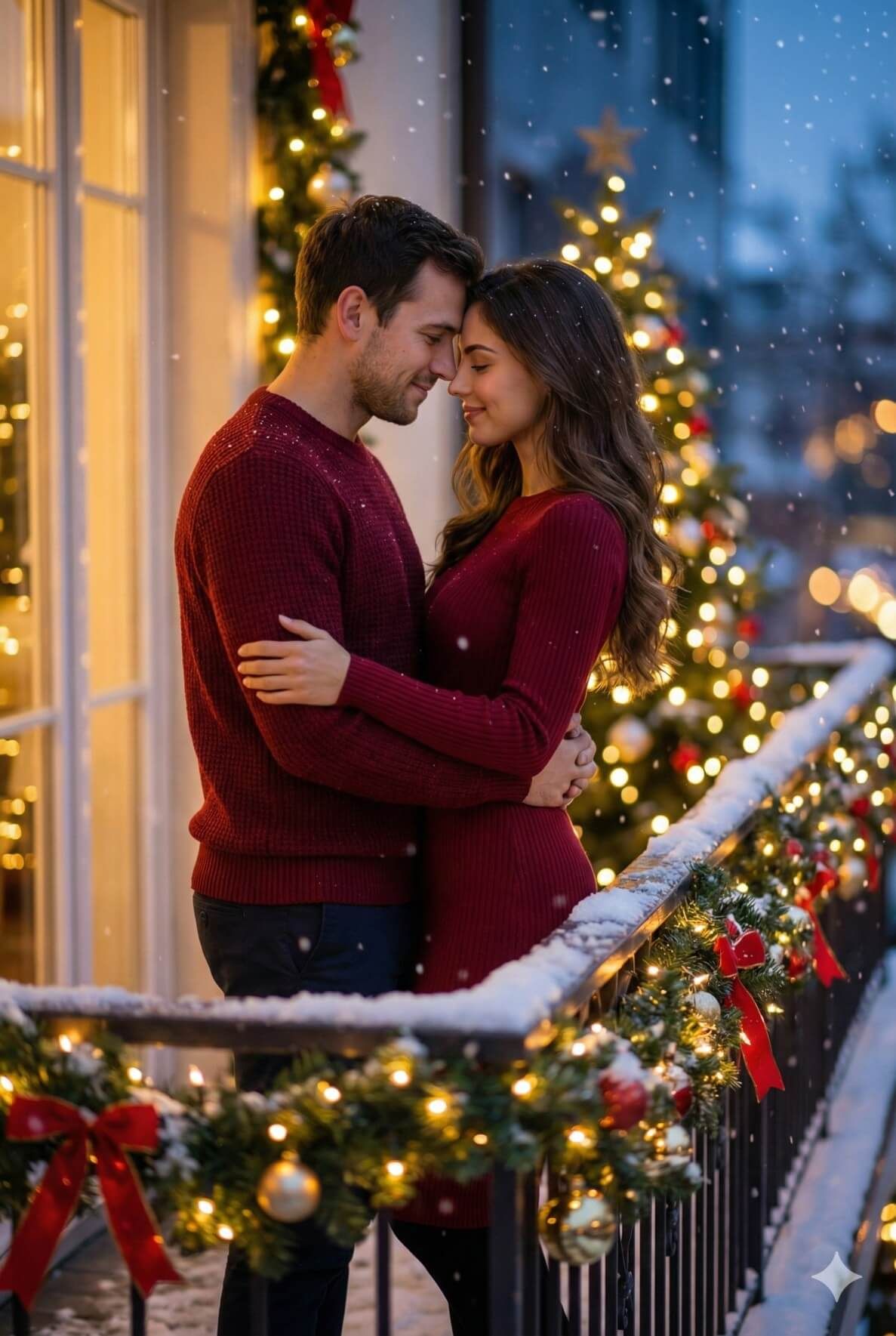 Hyper-realistic, 8k UHD, cinematic professional photograph of a romantic couple  — Google Gemini AI Image Prompt