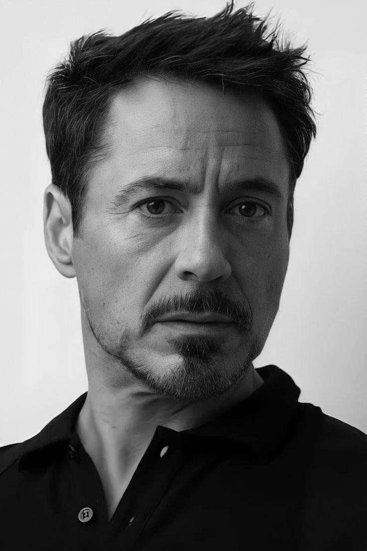 black and white studio portrait, close-up headshot of a middle-aged man with sho — Google Gemini AI Image Prompt