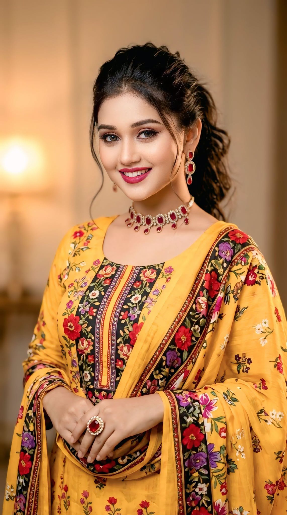 Ultra-realistic cinematic portrait of a beautiful young fat woman with original  — Google Gemini AI Image Prompt