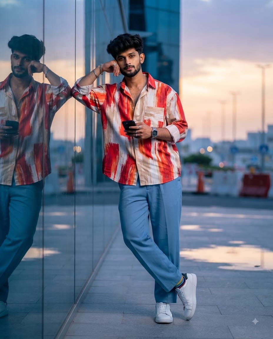 Create an ultra-realistic cinematic full-body fashion portrait of a handsome you — Google Gemini AI Image Prompt