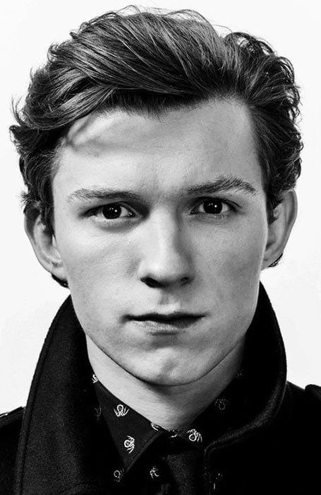 black and white studio portrait, close-up headshot of a young man with slicked b — Google Gemini AI Image Prompt
