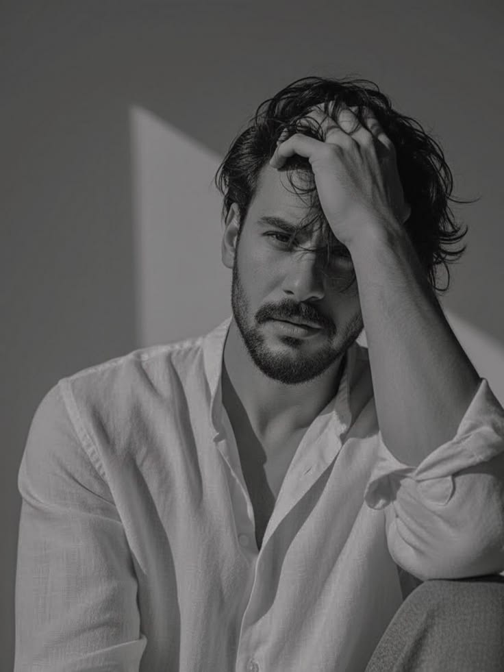 MASTER CLONE PROMPT - VULNERABLE WHITE SHIRT PORTRAIT:

black and white moody  — DALL-E AI Prompt