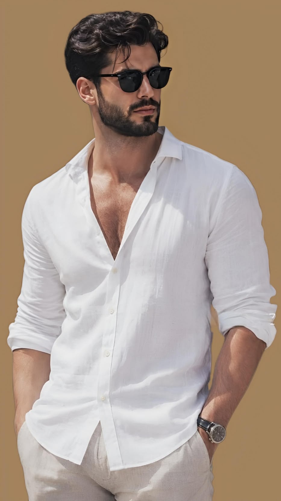 Photorealistic ultra-detailed lifestyle portrait of a handsome man, 30 years old — DALL-E AI Image Prompt