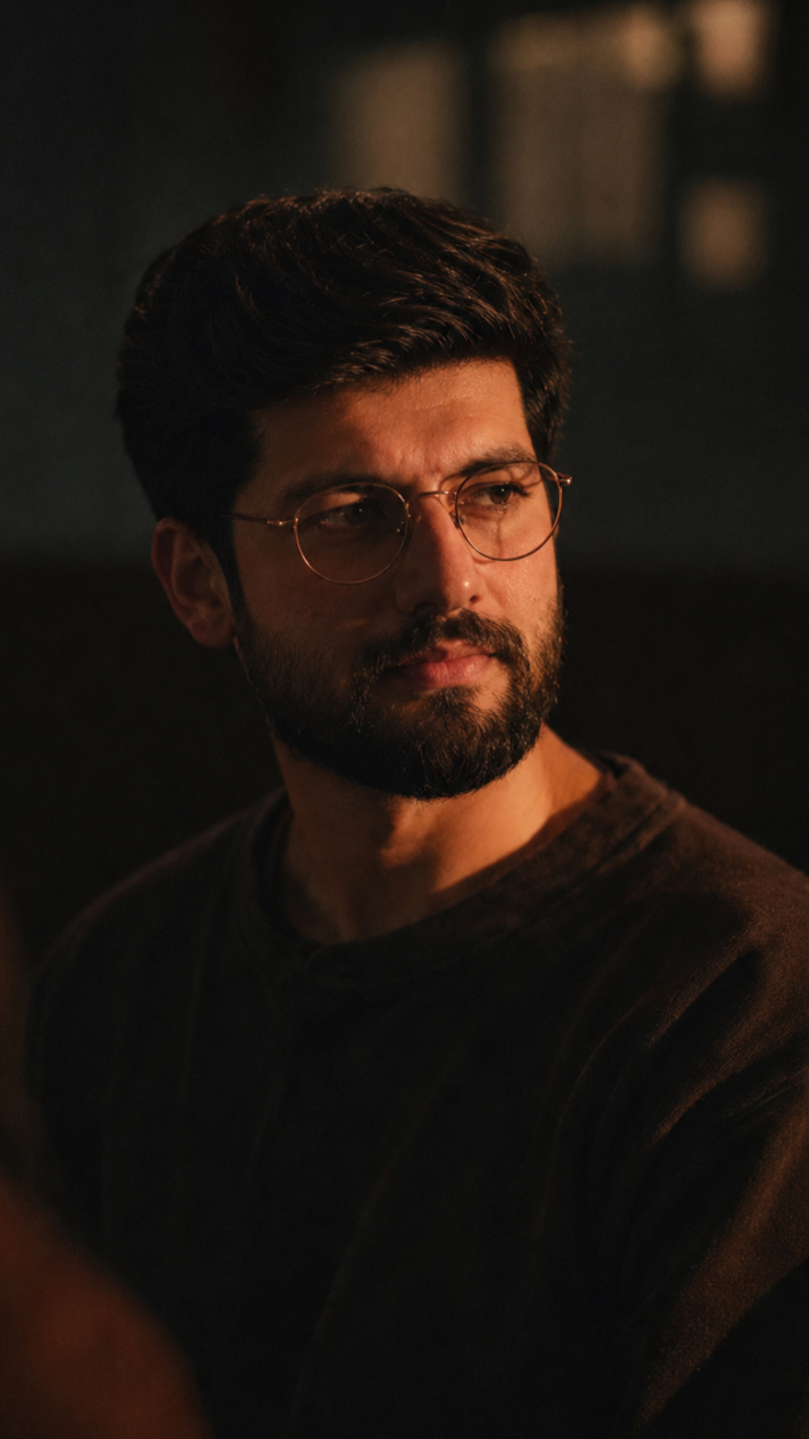 cinematic low-key portrait of [SUBJECT - e.g., a man with short dark neatly comb — DALL-E AI Prompt